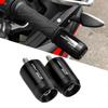FOR Daytona 660 2021-2024 2025 Motorcycle CNC Handlebar Plug Handlebar Plug Balance Block Anti-Drop Handlebar Plug Handlebar End (Black, LOGO)