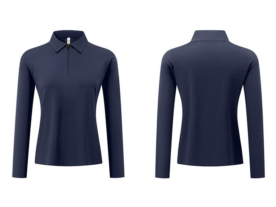 2025 Autumn/Winter Women's Long Sleeve Polo Shirt - Soft, Skin-Friendly, Moisture-Wicking, Heat-Retaining, and Warm-Locking Design