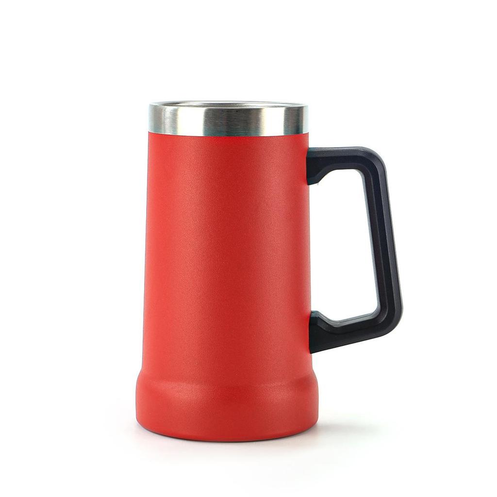 304 Stainless Steel Vacuum Insulated Coffee Tumbler with Handle - Portable Customizable Brazilian Beer Cup