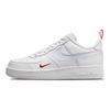 Nike Air Force 1 Low Cut Out Swoosh - White Men Sneakers University-Red DO6709-100