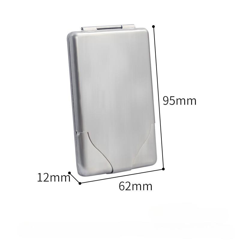 Flip Cigarette Case New Stainless Steel Pressure and Moisture-proof Personalized Fashion Design Compact Portable Goods