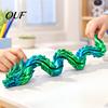 Collectible Dragon Statue 3D Printed Articulated Fidget Toy, Twist Eggs, Slippery Flexible Figure Egg Desk Ornament for Home Office Stress Relief