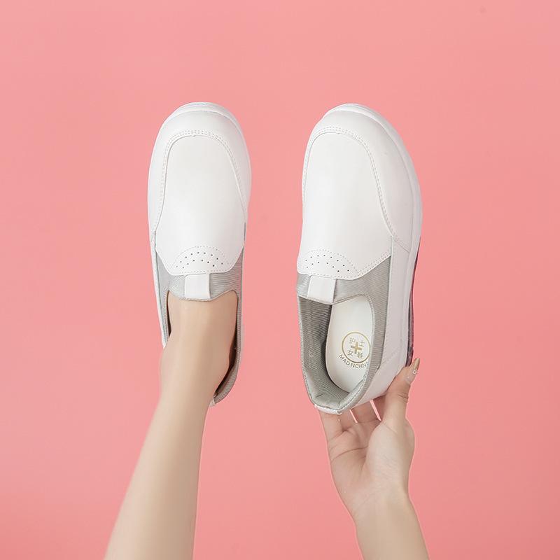 Nurse shoes women's autumn and winter air cushion soft sole breathable not tired feet platform white shoes beauty salon medical work shoes spot