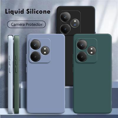 Square Liquid Silicone Phone Case for Realme GT Neo 6 SE 6T 5G 360 Soft Protective Shockproof Back Cover GT6 Neo6 6SE Mobile Bag