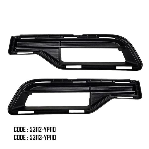 1 Coppia Griglia Radiatore Inferiore Adatta per Toyota Hilux (53113-YP110, 53112-YP110)