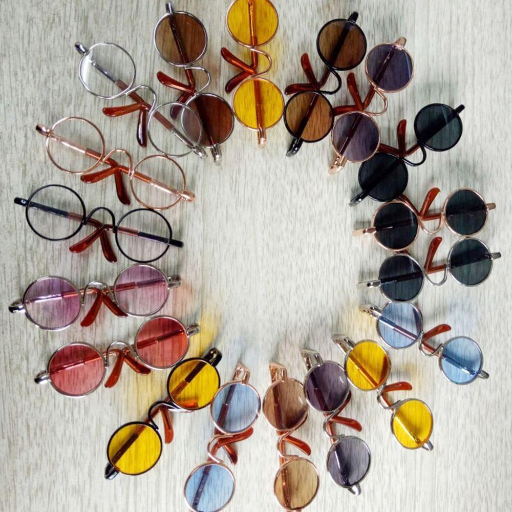 for 1/31/4 BJD Accessories Glasses Clothes For 10/15cm Dolls Cute Heart Frame Plush Doll Eyeglasses