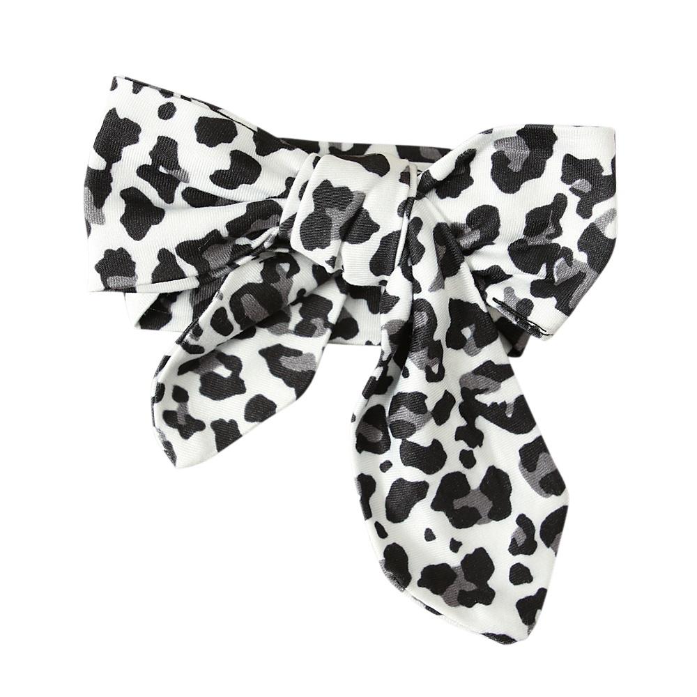 Baby Girls Long Sleeves Romper + Leopard Prints Pants + Headband 3PCS Outfits Clothes for 0-24 Months