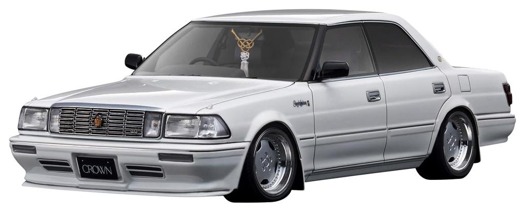 Ignition Model TOYOTA CROWN Royal Saloon G White Finished Model IG3735 TK.Company 1/18 (130)