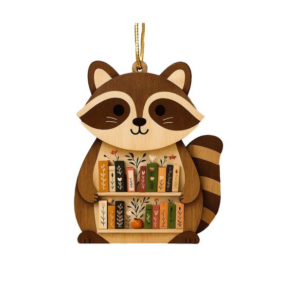 

Дерев яна полиця для книг Прикраса Тварина Форма Полиці Різдвяна прикраса Сова/Високогірна корова/Слон Фігурка Книжкові подарунки для книголюбів Читачів C