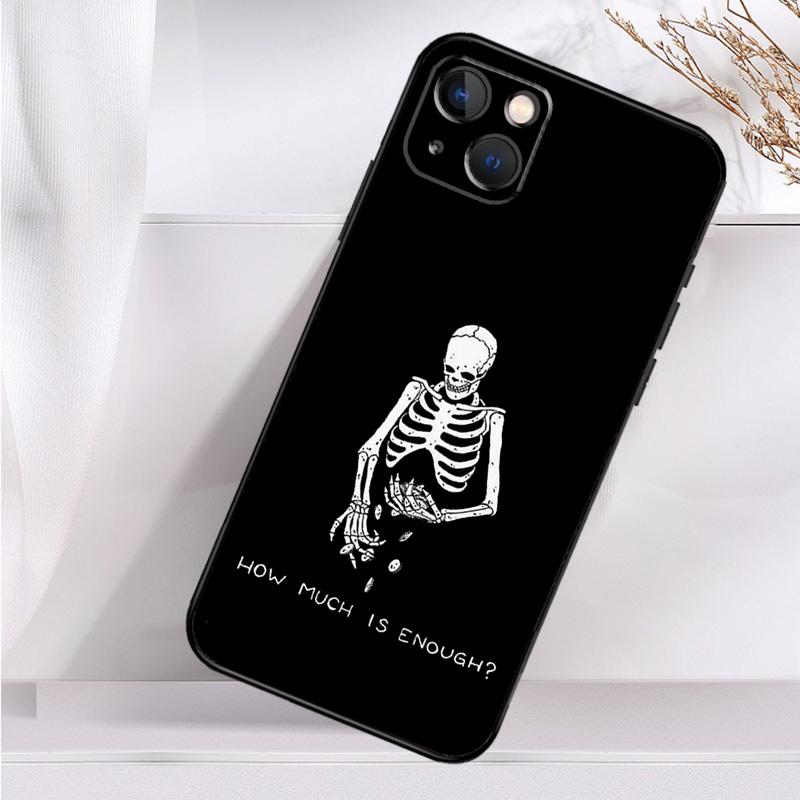 Aesthetics Skeleton Shockproof Case For iPhone 17 15 16 Pro Max 11 14 Plus 12 13 Mini 16e 17 Air Phone Cover