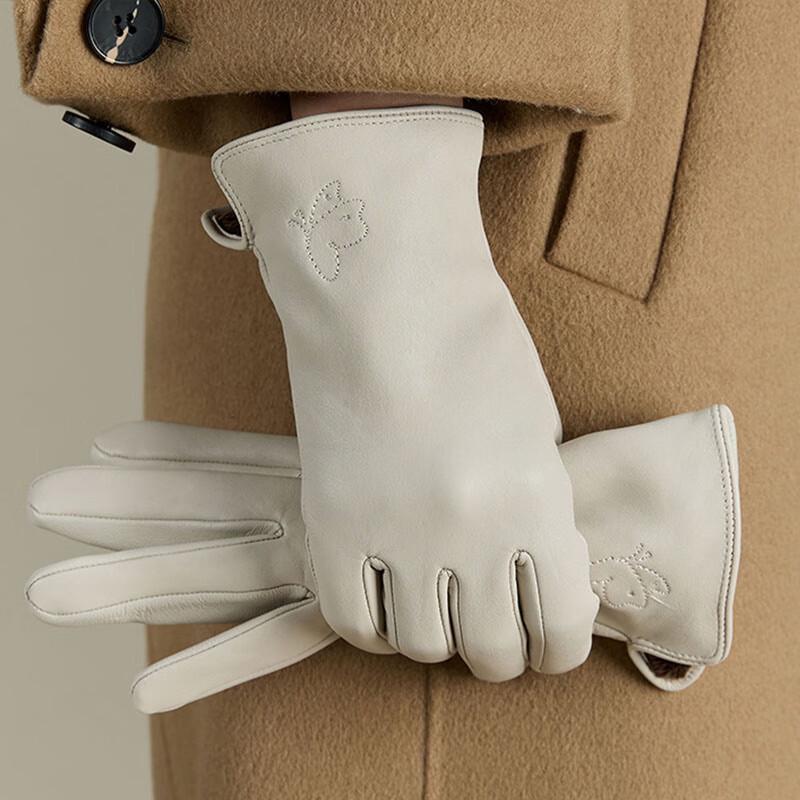 JIUMU Women's Winter Warm Plus Velvet Gloves