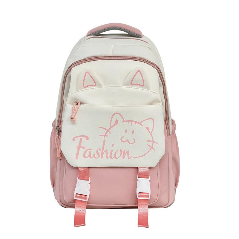 

New schoolbag female junior high school students large-capacity simple Korean backpack to reduce the burden of primary school students sixth grade b single pack