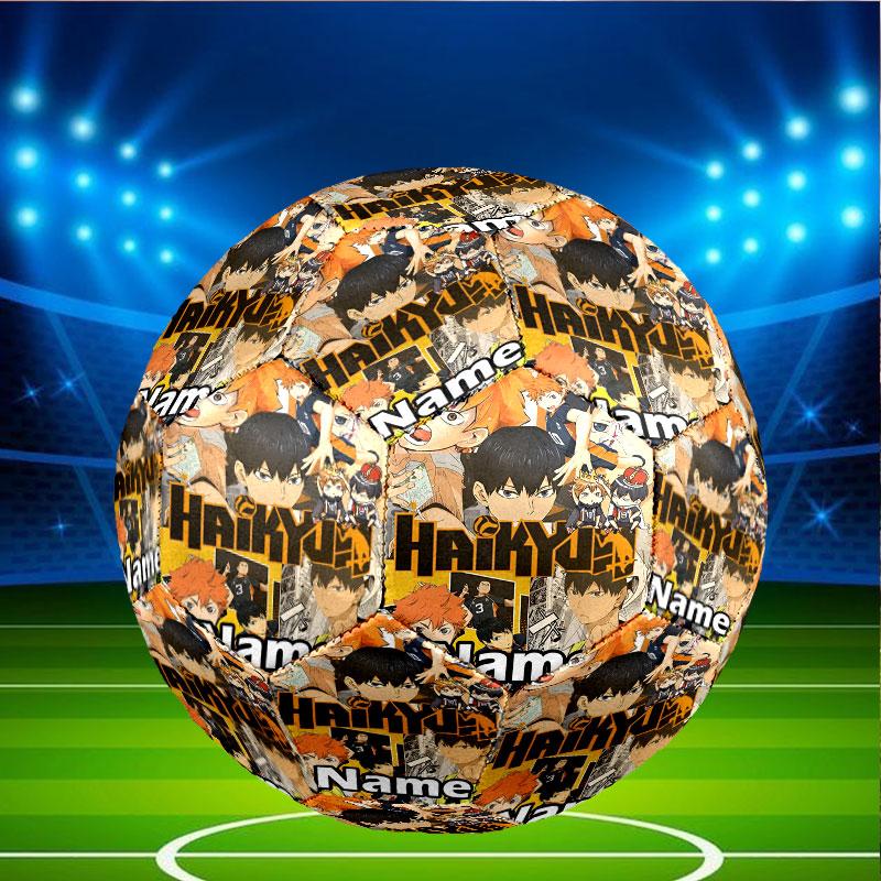 Custom Name Personalized Haikyu Print Size 5 Soccer Ball Training & Match Football, for Team, Kicking, Gift for Football Enthusiasts