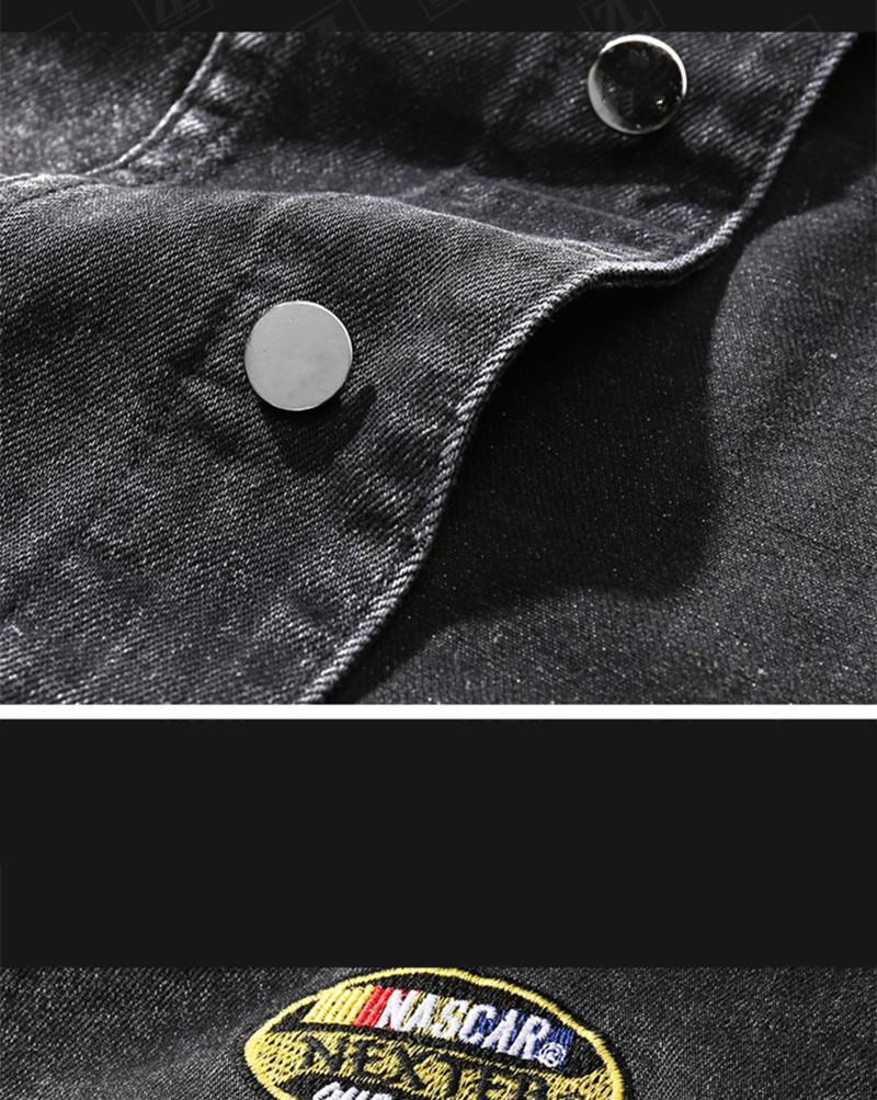 Men's Trendy Ripped Denim Jacket: European & American Street Style, Loose Fit for Teens, Ideal for Spring & Autumn