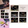 Colorful Night View Magic Scratch Art Painting Paper Kit Perfect For Young Artists And Gift Giving