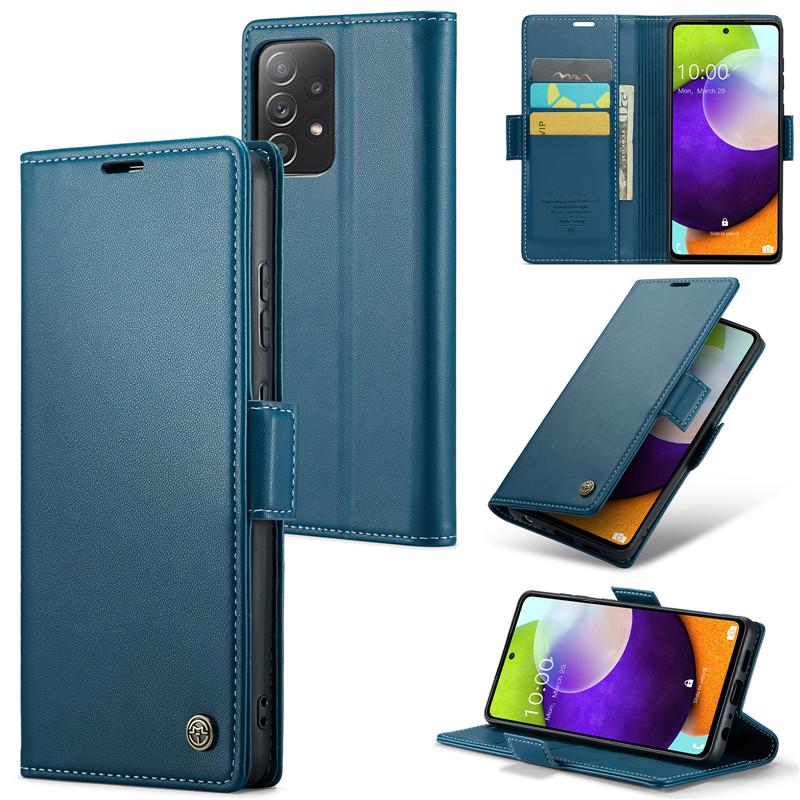 Luxury Leather Case for Samsung A12 A13 A04S A20 A30S M10S A22S A54 A53 A52 A50 A23 A24 A50S A32 M32 A33 A34 A73 A72 A71 Card Pocket Case Back Cover