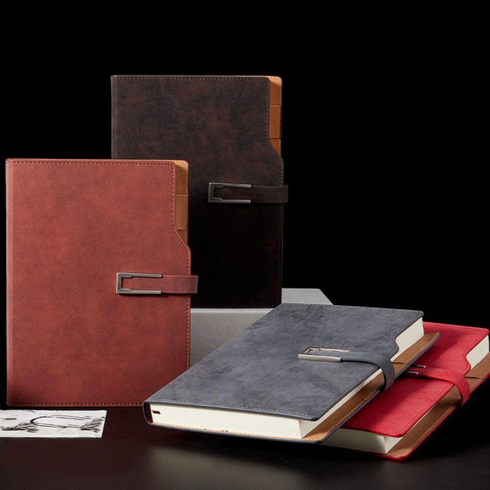 Retro A5 Notebook with Card Holder Memo Book 100 Sheets Loose Leaf Notebook  Birthday Gifts