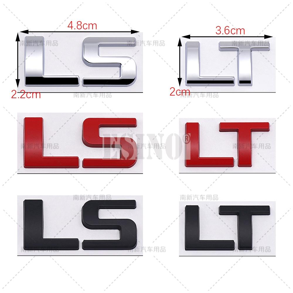 Car Styling LT LS 3D Metal Badge Body Adhesive Emblem Sticker Decal for Chevrolet Silverado Suburban Tahoe Offroad 4X4