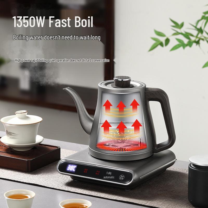 Pure Titanium Electric Kettle with Auto Fill & Heating - Tea Table Integrated Stove