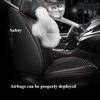 5-seats High-Quality Full-Coverage Leather & Ice Silk 3D Car Seat Covers - Universal Fit, Breathable, Anti-Slip, Easy To Install