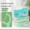 Mint Dual-Line Dental Floss Picks - Family Pack, Portable & Disposable