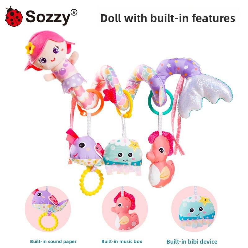 Baby Mermaid Rattle Toy With Soft Plush Material For Sensory Development And Parentchild Interaction