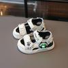 New Summer Luminous Closed-toe Sandals, Waterproof Soft Sole Toddler Walking Shoes