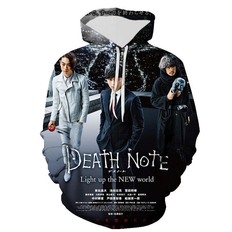 New Casual Hoodies Death Note Fashion Men Women Children 3D Printed Sweatshirts Streetwear Boy Girl Kids Pullover Tops