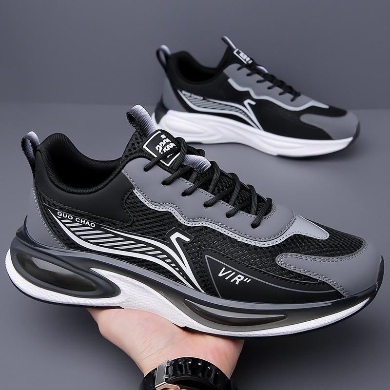 Men's Shoes 2025 Summer Mesh Casual Shoes Lightweight Breathable Lightweight Sports Shoes Non-slip Running Shoes Tide