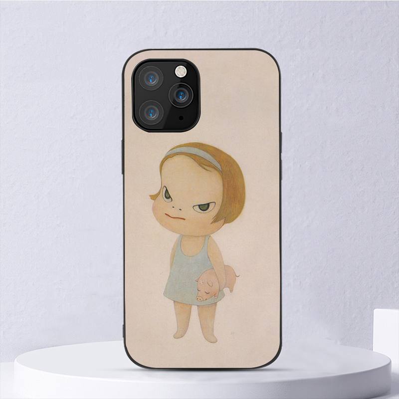 Yoshitomo Nara Art Handyhülle für Iphone 11 12 Mini 13 14 Pro Xs Max X 8 7 6s Plus 5 Se Xr Shell