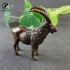 Vintage Copper Leader Sheep Big Ornament Antique Brass Animal Miniatures Figurine Lucky Antelope Home Decor Desktop Decoration