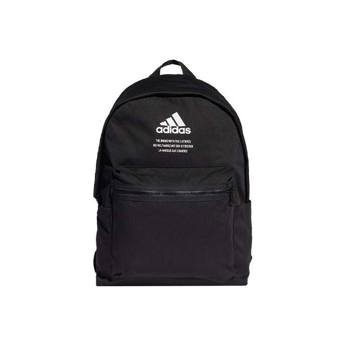 Adidas Recycled Polyester Twill Backpack Regular Unisex Black One Size