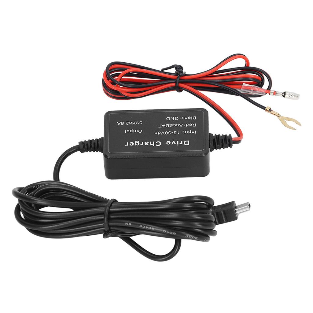 Dash Cam Hardwire Kit High Security 24h Surveillance for Mirror Cam GPS Navigator Radar Detector
