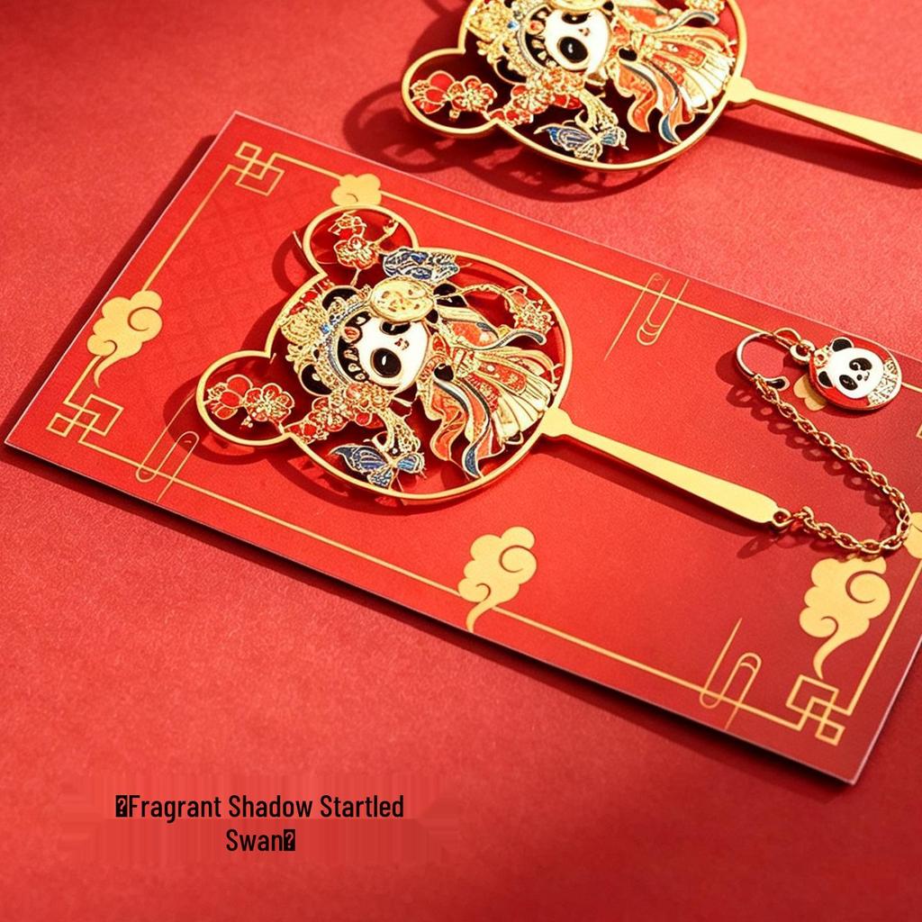 Adorable Panda Metal Bookmark - Festival Souvenir & Children's Reading Page Holder Gift