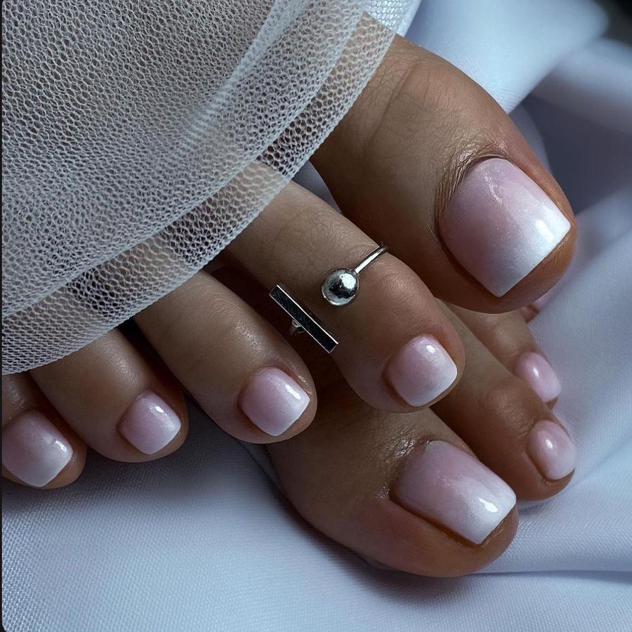 

Gradient Wearable False Toenail Art Tips