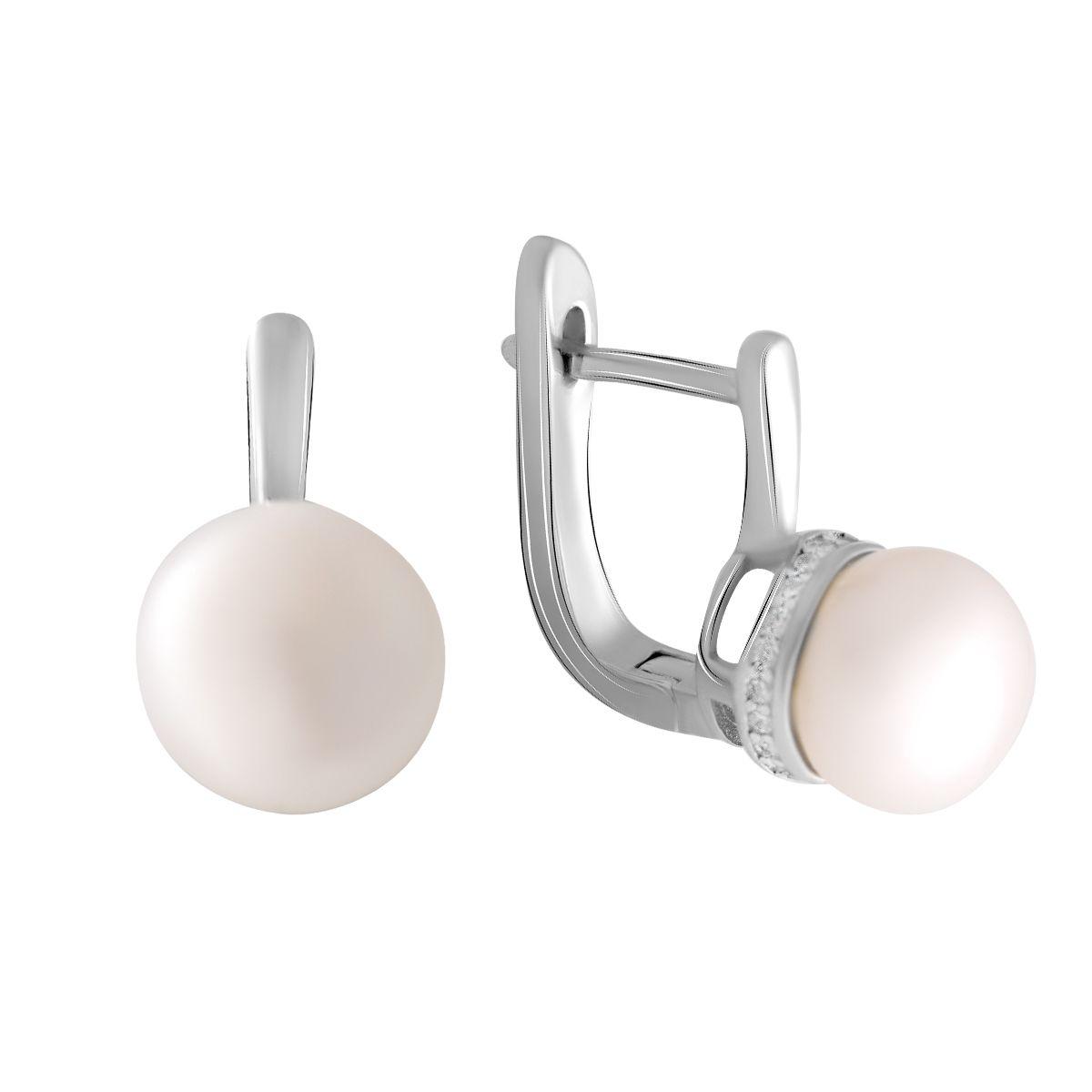 

Срібні сережки з натуральними перлами (2055372)