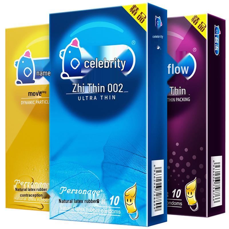 Mingliu Ultra-Thin 002 Dotted Ribbed Condoms - 10 Pack