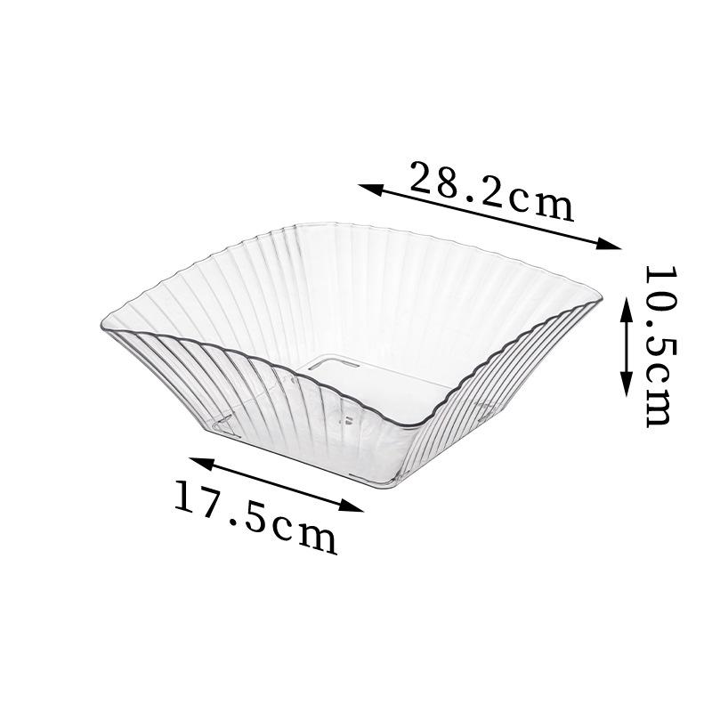 2025 Light Luxury Plastic Fruit Bowl for Living Room Coffee Table