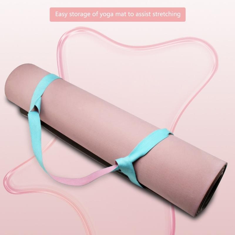 Elastic Yoga Mat Carry Strap Yoga Mat Belt Fitness Exercise Stretch Carry Straps NonSlip Mat Holder Stretching Band