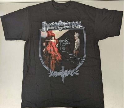 Hate Eternal Fury & Flames Maglietta in Cotone 100% Death Metal Adulti BL914