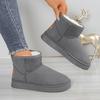 Women's British Style Thick Soled Non-Slip Plush Winter Snow Boots
