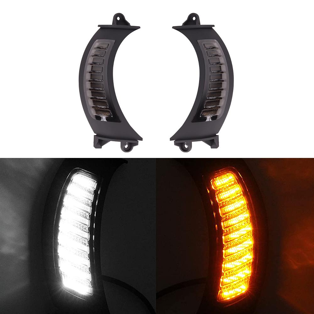 For Motorcycle Road Glide 2015 2016 2017 2018 2019 2020 Motorcycle Amber / White LED Running Turn Signal Lights
