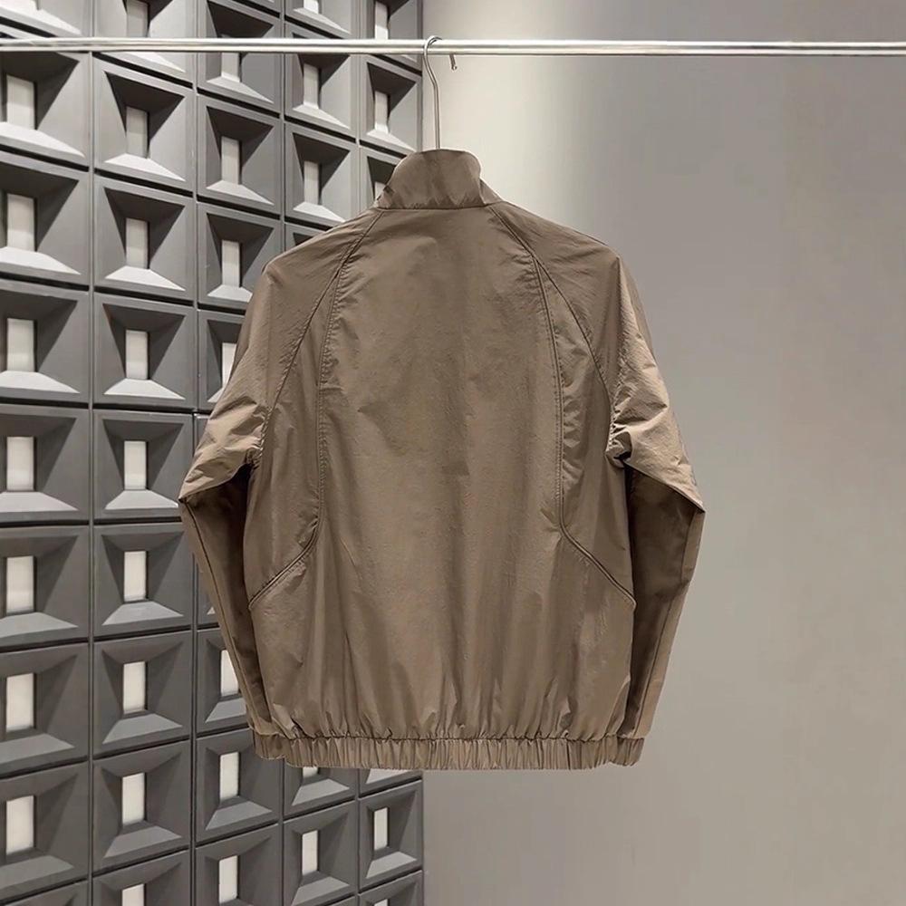 Stand-up Collar Jacket Men's Spring and Autumn Thin Simple Casual Trendy Brand Fashion High-end Coat