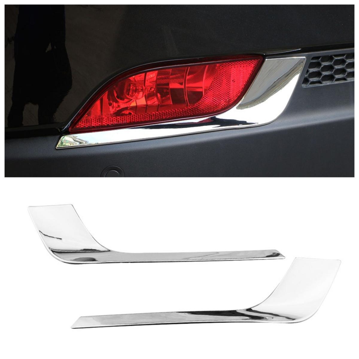 

Накладка-декор на задние противотуманные фары для Jeep Compass 2-го поколения 2017 - 2020, АБС-хром, наклейка на задние противотуманные фары, аксессуары серебряный