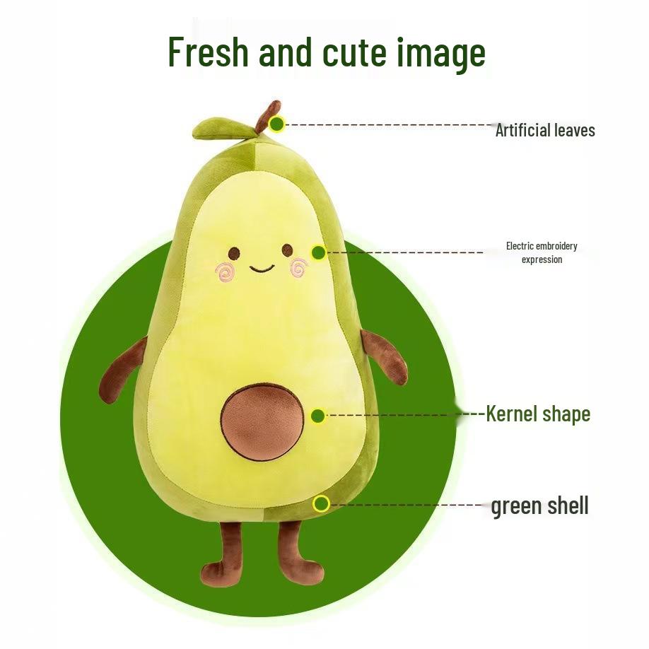Avocado Plush Toy - Super Soft Mini Anime Doll