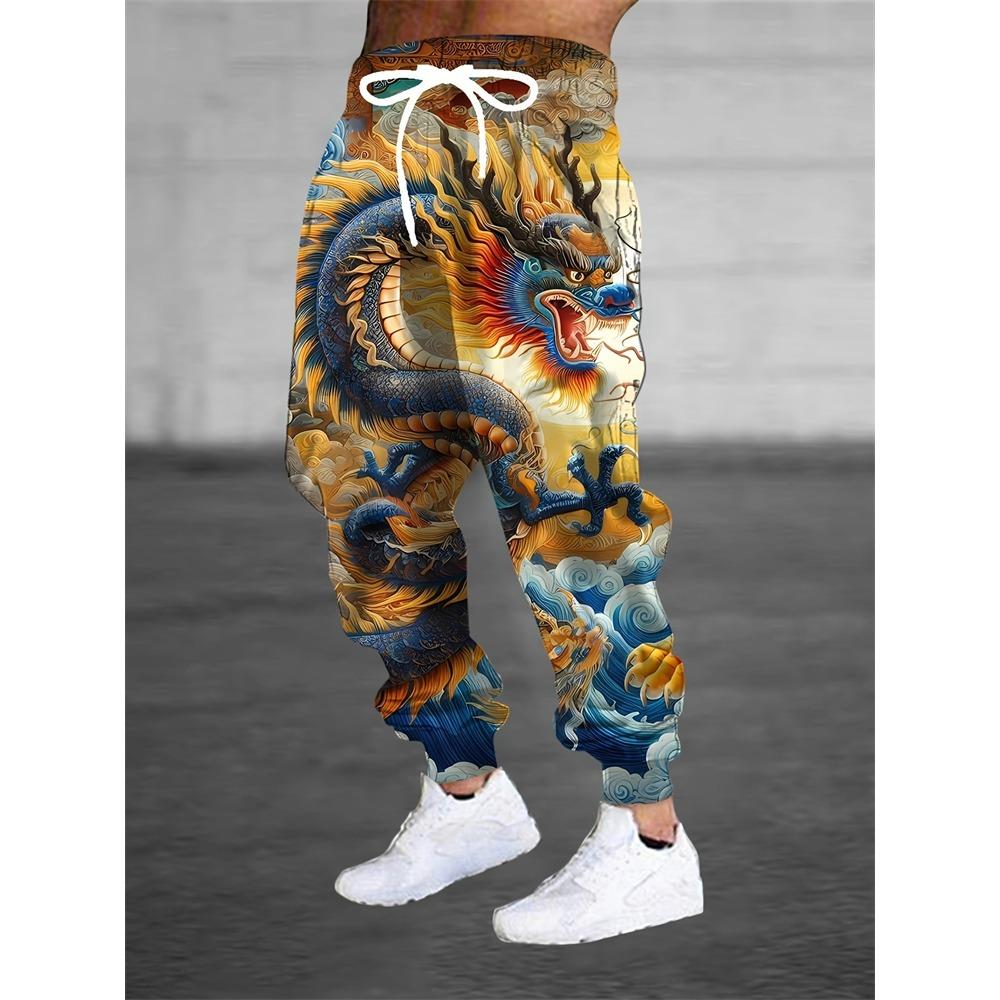 New Men's Sports Pants Fashionable And Versatile Loose-fitting Sports Pants Spring And Autumn Casual Retro-style Sports Pants