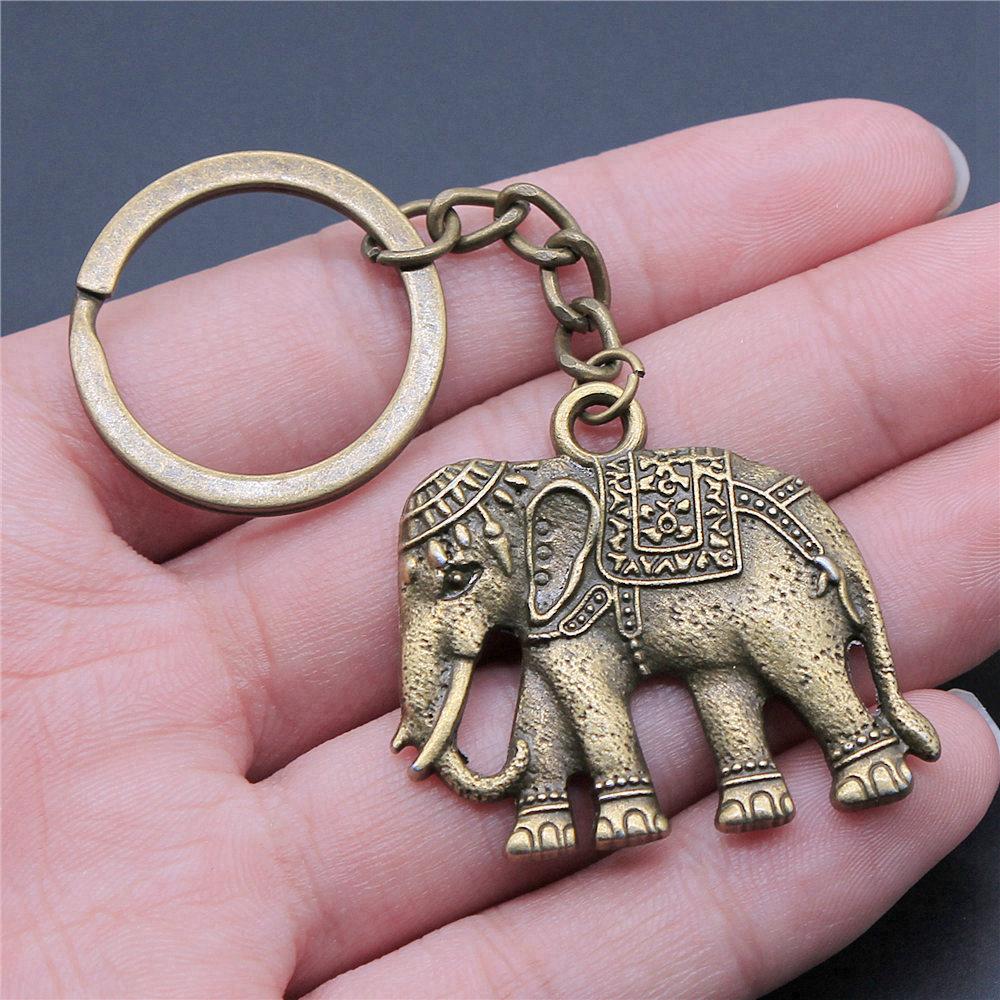 

28мм Кільце для ключів Великий Слон Весільна біжутерія Фурнітура QY019 A21-1pcs-37x34mm