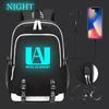 Boku Noero Academia Peripheral Luminous Schoolbag Outdoor Travel Large Capacity Usb Backpack