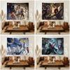 Hot Video PPersona 5 Gaming Anime Tapestry Hippie Flower Wall Carpets Dorm Decor Cheap Hippie Wall Hanging