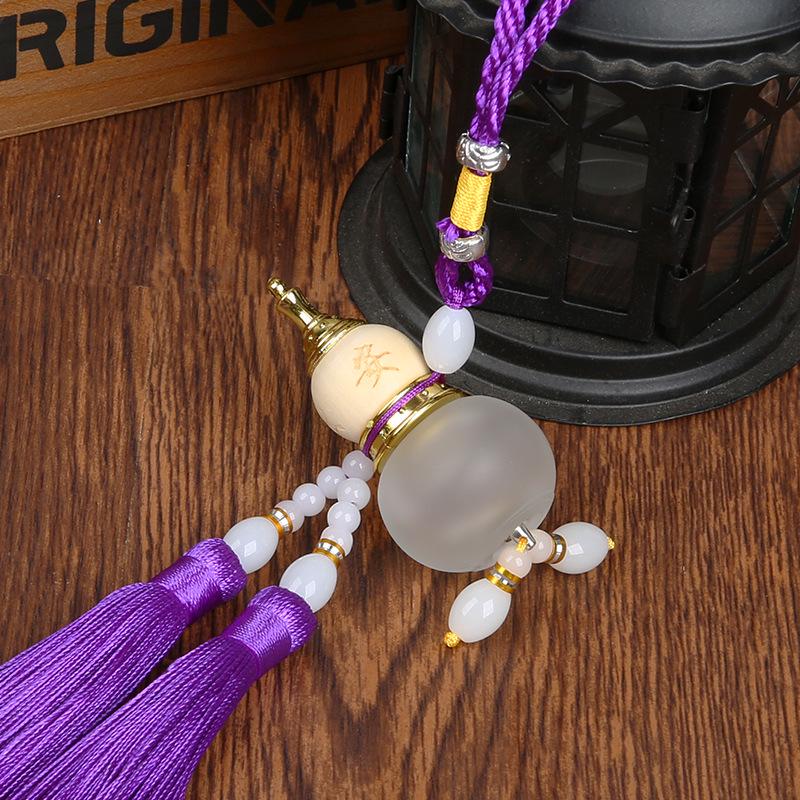 Car Rearview Mirror Gourd Perfume Ornament – Empty Hanging Bottle